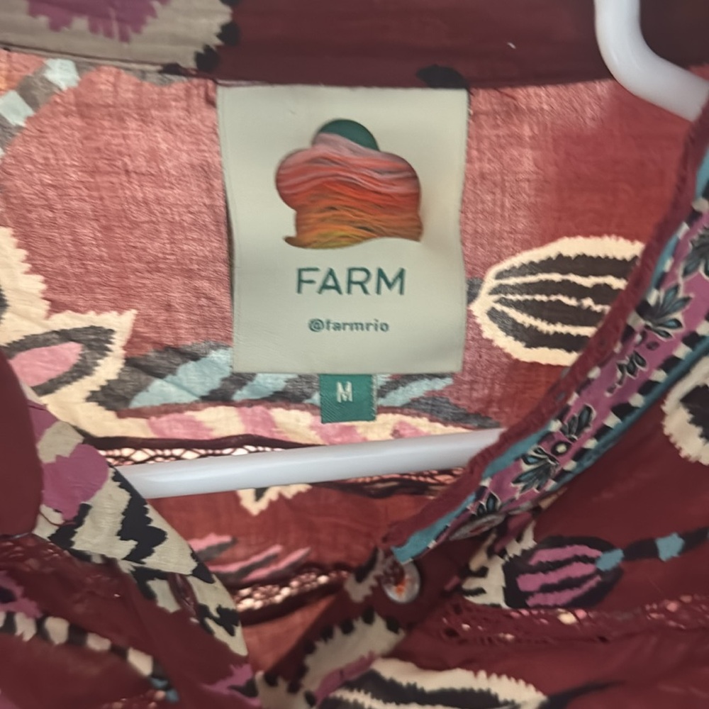 Floral Ruffle Blouse - Red - Picture 2 of 3